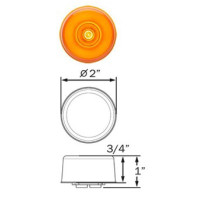 49-MCL-155AB     GLO AMBER 2in. ROUND LED   