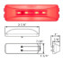 49-MCL-165RB     GLO RED   1x4 LED 10 DIOD