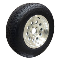 62-TR15W205A  ST205/75R15 TRIANGLE Trailer Radial Tire 5 on 4.5 Aluminum Mod Wheel 