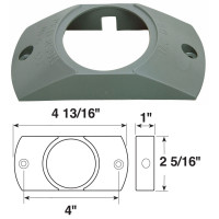 79-B146-09       GREY ABS BRACKET FOR 2.0in.